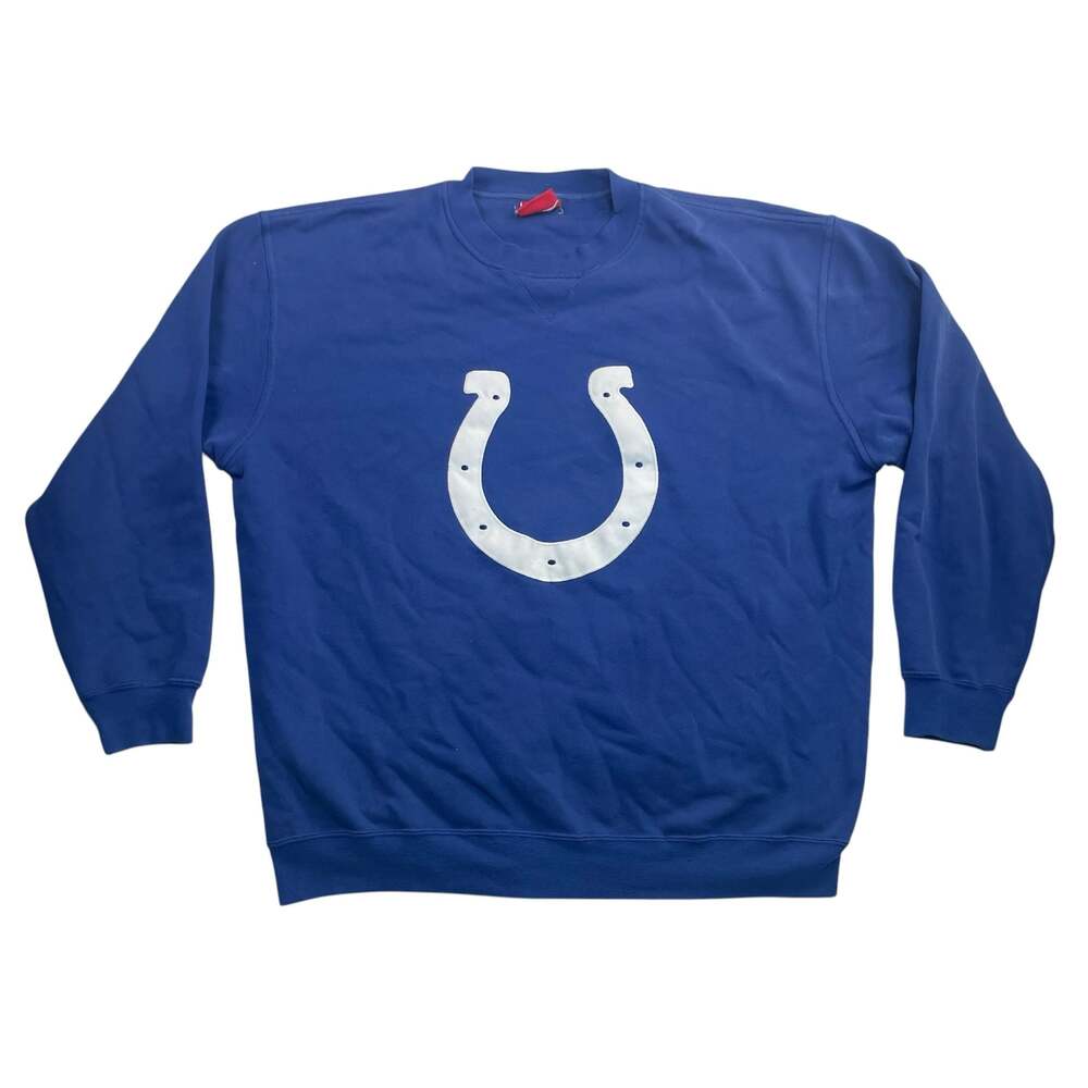 Vintage Indianapolis Colts Crewneck Sweatshirt Blue NFL Men’s XL